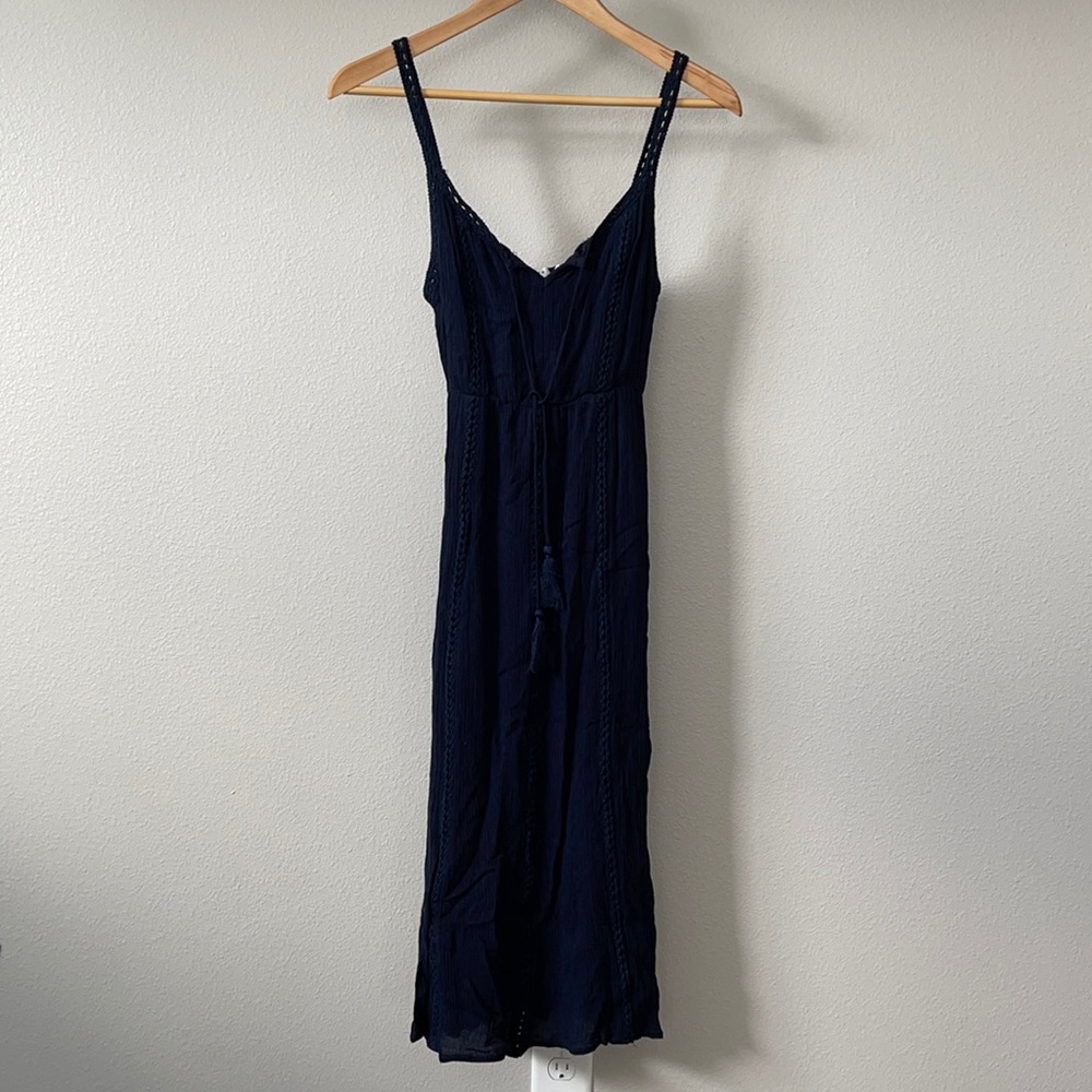 Navy Lush midi Dress.